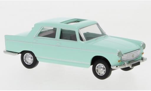 Peugeot 404 1/87 Brekina green 1961 toit ouvrant ouvert diecast model cars