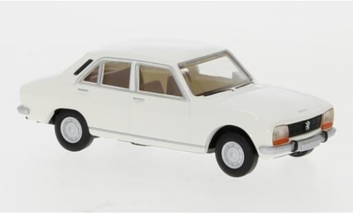 Peugeot 504 1/87 Brekina white 1961 diecast model cars