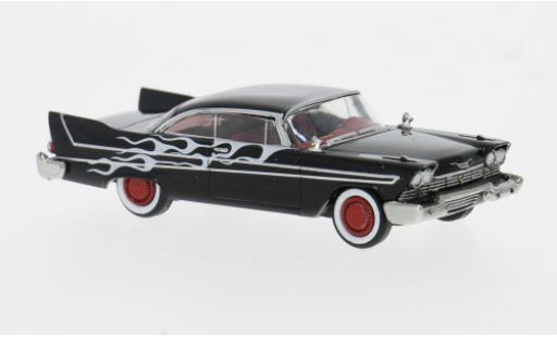 Diecast model cars Plymouth Fury 1/87 Brekina schwarz Flames 1958 1:87 Plymouth Fury 1/87 Brekina schwarz Flames 1958 1:87 diecast model cars