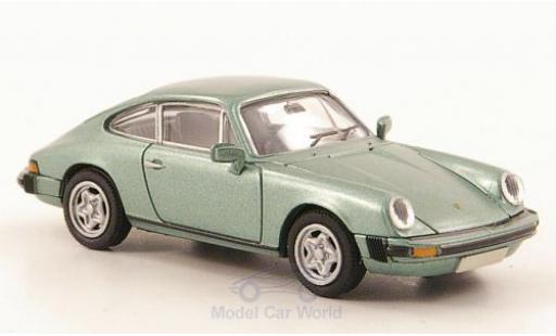 Diecast model cars Porsche 911 1/87 Brekina Coupe metallic green Porsche 911 1/87 Brekina Coupe metallic green diecast model cars
