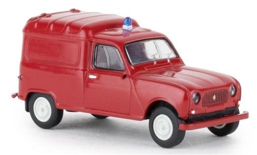 Renault 4 1/87 Brekina R Fourgonnette Feuerwehr 1961 diecast model cars