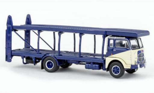 Fiat 642 1/87 Brekina Starline camion de transport de voiture blue foncé/beige clair 1962 diecast model cars