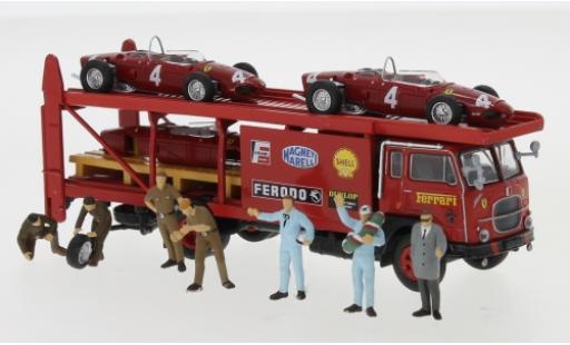 Fiat 642 1/87 Brekina Renntransporter-Set Ferrari 1962 avec 2 x F 156 Ersatzkarosse et 7 exkl. figurines diecast model cars
