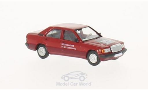 Diecast model cars Mercedes 190 E 1/87 Brekina (W201) red Elektroantrieb Mercedes 190 E 1/87 Brekina (W201) red Elektroantrieb diecast model cars