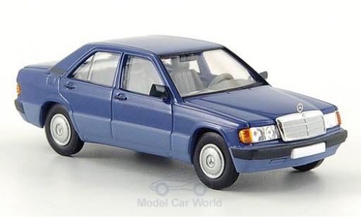 Mercedes 190 E 1/87 Brekina E (W201) blue 1988 diecast model cars