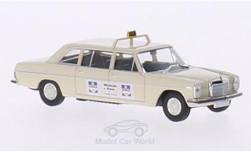 Diecast model cars Mercedes 220 1/87 Brekina D Lang (V115) beige Taxi (D) / Wulsch Mercedes 220 1/87 Brekina D Lang (V115) beige Taxi (D) / Wulsch diecast model cars