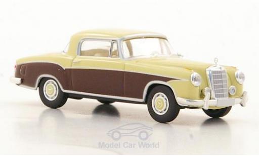 Mercedes 220 1/87 Brekina S Coupe (W180 II) beige/brown diecast model cars