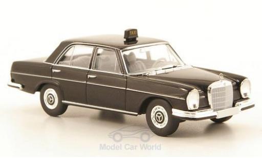 Mercedes 280 1/87 Brekina SE (W108) black Taxi diecast model cars