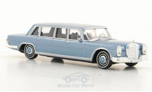Diecast model cars Mercedes 600 1/87 Brekina (W100) Pullman Limousine metallic blue Mercedes 600 1/87 Brekina (W100) Pullman Limousine metallic blue diecast model cars