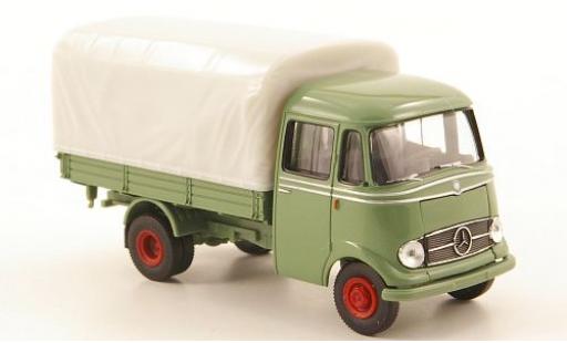 Diecast model cars Mercedes L319 1/87 Brekina Pritsche green PP-LKW ohne Vitrine Mercedes L319 1/87 Brekina Pritsche green PP-LKW ohne Vitrine diecast model cars