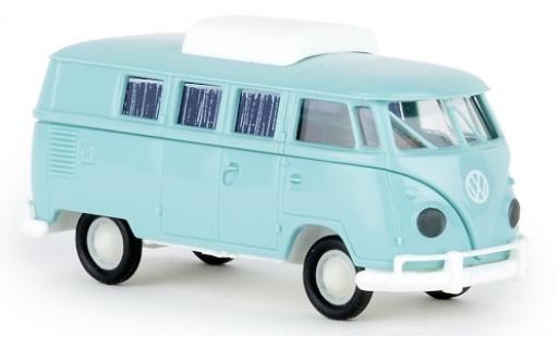 Diecast model cars Volkswagen T1 1/87 Brekina b Camper türkis 1960 avec toit extensible Volkswagen T1 1/87 Brekina b Camper türkis 1960 avec toit extensible diecast model cars