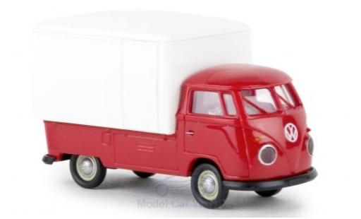 Diecast model cars Volkswagen T1 1/87 Brekina b Großraum-Koffer red/white 1960 Volkswagen T1 1/87 Brekina b Großraum-Koffer red/white 1960 diecast model cars