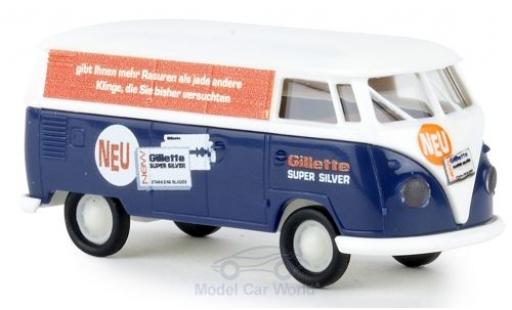 Diecast model cars Volkswagen T1 1/87 Brekina b Kasten Gilette Volkswagen T1 1/87 Brekina b Kasten Gilette diecast model cars