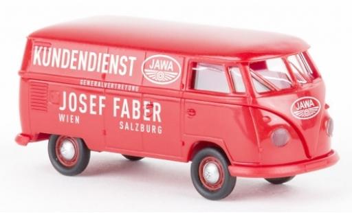 Diecast model cars Volkswagen T1 1/87 Brekina b Kasten Jawa Kundendienst 1960 Volkswagen T1 1/87 Brekina b Kasten Jawa Kundendienst 1960 diecast model cars