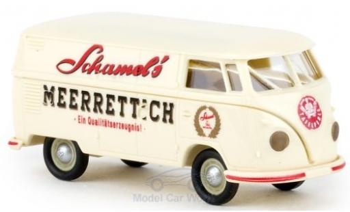 Diecast model cars Volkswagen T1 1/87 Brekina b Kasten Schamel Meerrettich 1960 Volkswagen T1 1/87 Brekina b Kasten Schamel Meerrettich 1960 diecast model cars