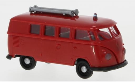 Diecast model cars Volkswagen T1 1/87 Brekina b Kombi Feuerwehr 1960 Volkswagen T1 1/87 Brekina b Kombi Feuerwehr 1960 diecast model cars
