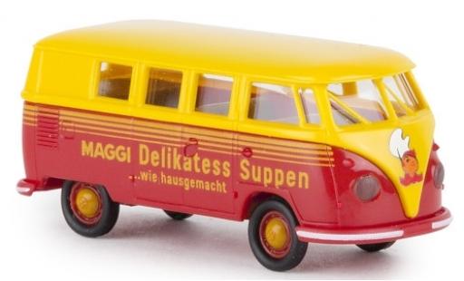 Diecast model cars Volkswagen T1 1/87 Brekina b Kombi Maggi Suppen 1960 Volkswagen T1 1/87 Brekina b Kombi Maggi Suppen 1960 diecast model cars