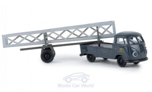 Diecast model cars Volkswagen T1 1/87 Brekina b Pritsche DB mit Nachläufer und Ladegut Volkswagen T1 1/87 Brekina b Pritsche DB mit Nachläufer und Ladegut diecast model cars