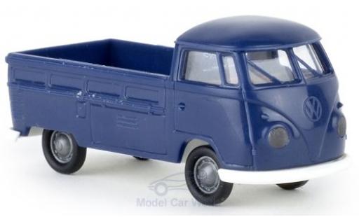 Diecast model cars Volkswagen T1 1/87 Brekina b Pritsche blue Economy Volkswagen T1 1/87 Brekina b Pritsche blue Economy diecast model cars