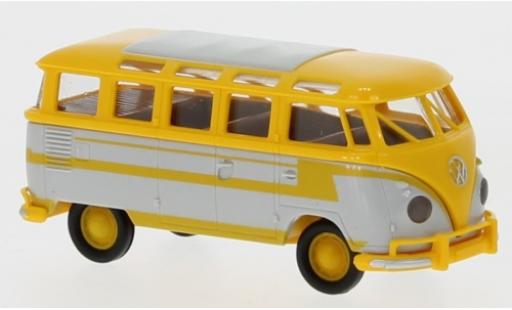 Diecast model cars Volkswagen T1 1/87 Brekina b Samba yellow/grey 1960 autocar -Décorer Volkswagen T1 1/87 Brekina b Samba yellow/grey 1960 autocar -Décorer diecast model cars