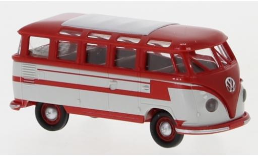 Diecast model cars Volkswagen T1 1/87 Brekina b Samba red/grey 1960 Volkswagen T1 1/87 Brekina b Samba red/grey 1960 diecast model cars