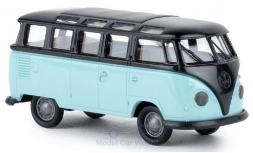 Diecast model cars Volkswagen T1 1/87 Brekina b Samba black/türkis Volkswagen T1 1/87 Brekina b Samba black/türkis diecast model cars