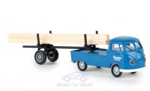 Diecast model cars Volkswagen T1 B 1/87 Brekina b Schreinerei Kunzweiler mit beladenem Nachläufer Volkswagen T1 B 1/87 Brekina b Schreinerei Kunzweiler mit beladenem Nachläufer diecast model cars