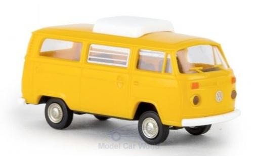 Volkswagen T2 1/87 Brekina Camper yellow 1973 mit Hubdach diecast model cars