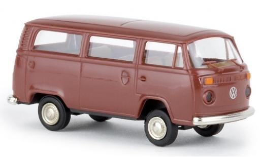 Diecast model cars Volkswagen T2 1/87 Brekina Kombi brown 1972 Volkswagen T2 1/87 Brekina Kombi brown 1972 diecast model cars