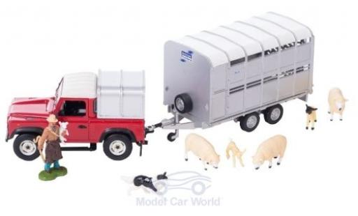 Land Rover Defender 1/32 Britains mit Anh&auml;nger und Figuren diecast model cars