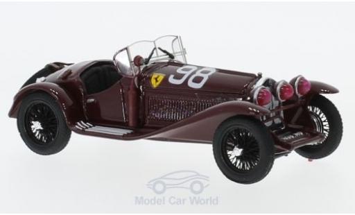 Alfa Romeo 2300 1/43 Brumm RHD No.98 Scuderia Ferrari Mille Miglia 1933 T.Nuvolari/D.Compagnoni diecast model cars
