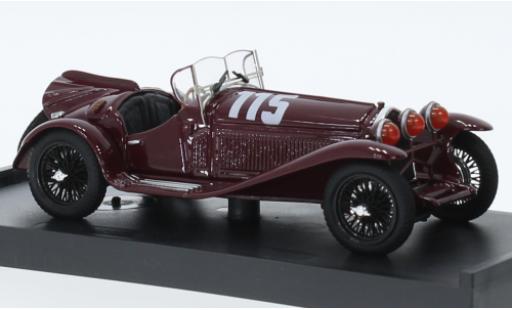 Alfa Romeo 8C 1/43 Brumm 2300 RHD No.115 Mille Miglia 1932 diecast model cars