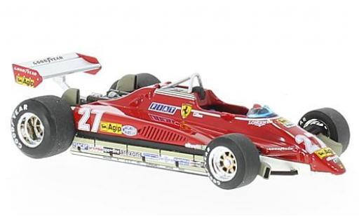Ferrari 126 1/43 Brumm C2 Turbo No.27 formule 1 GP Brésil 1982 diecast model cars