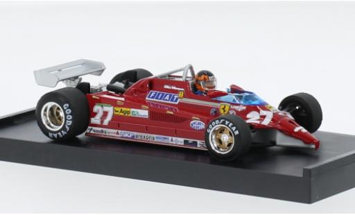 Ferrari 126 1/43 Brumm CK turbo No.27 Scuderia formule 1 Aeroporto di Treviso-Istrana 1981 diecast model cars