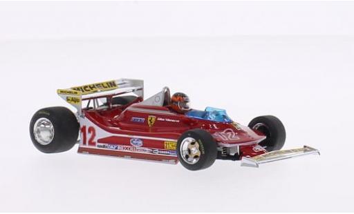 Ferrari 312 1/43 Brumm T4 No.12 Scuderia formule 1 GP USA West 1979 diecast model cars