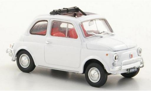 Fiat 500 1/43 Brumm L white 1968 diecast model cars