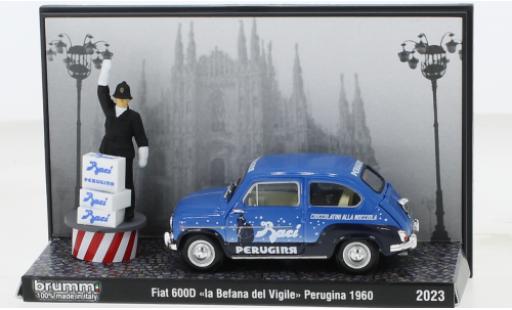 Diecast model cars Fiat 600 1/43 Brumm D Berlina La Bafana del Vigile a Milano 1960 Fiat 600 1/43 Brumm D Berlina La Bafana del Vigile a Milano 1960 diecast model cars