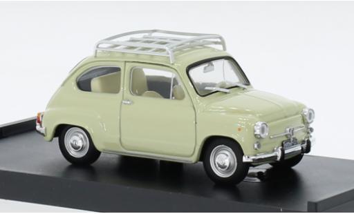 Diecast model cars Fiat 600 1/43 Brumm D Fanaloni beige 1965 Fiat 600 1/43 Brumm D Fanaloni beige 1965 diecast model cars