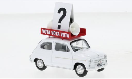 Diecast model cars Fiat 600 1/43 Brumm D Propaganda politiche Italia 1963 Fiat 600 1/43 Brumm D Propaganda politiche Italia 1963 diecast model cars