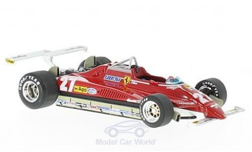 Ferrari 126 1/43 Brumm C2 Turbo No.27 Formel 1 GP Long Beach 1982 G.Villeneuve diecast model cars