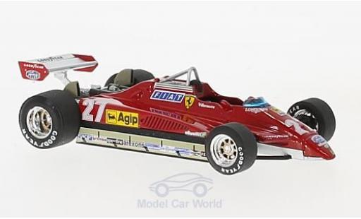 Ferrari 126 1982 1/43 Brumm C2 Turbo No.27 Formel 1 GP San Marino 1982 G.Villeneuve diecast model cars