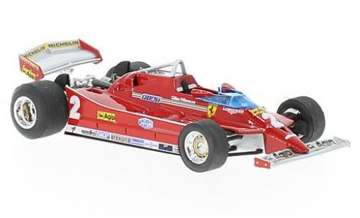 Ferrari 126 1/43 Brumm C turbo No.2 Formel 1 GP Italien 1980 G.Villeneuve diecast model cars