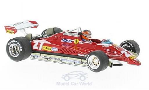 Ferrari 126 1982 1/43 Brumm C2 turbo No.27 Formel 1 GP Brasilien 1982 mit Fahrerfigur G.Villeneuve diecast model cars