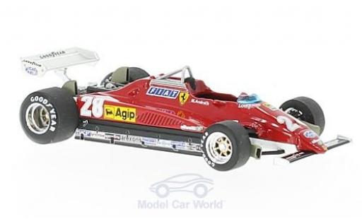 Ferrari 126 1982 1/43 Brumm C2 turbo No.28 Formel 1 GP Italien 1982 M.Andretti diecast model cars