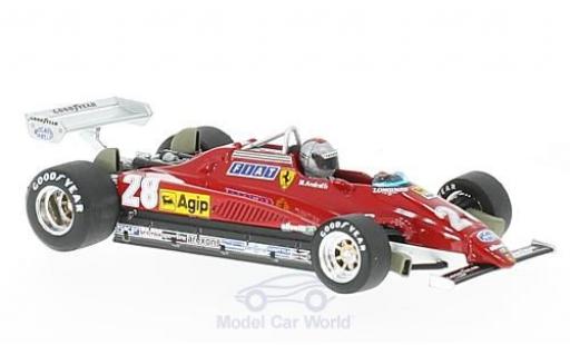 Ferrari 126 1/43 Brumm C2 turbo No.28 Formel 1 GP Italien 1982 mit Fahrerfigur M.Andretti diecast model cars