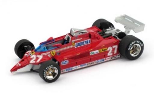 Ferrari 126 1/43 Brumm CK turbo No.27 Scuderia Aeroporto di Treviso-Istrana 1981 Duell mit Lockheed F-104 G.Villeneuve diecast model cars