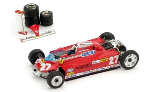 Ferrari 126 1/43 Brumm CK Turbo No.27 Scuderia Formel 1 GP Monaco 1981 Transportversion G.Villeneuve diecast model cars