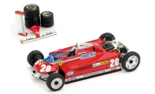 Ferrari 126 1/43 Brumm CK Turbo No.28 Scuderia Formel 1 GP Monaco 1981 Transportversion D.Pironi diecast model cars