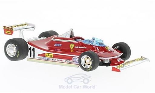 Ferrari 312 1/43 Brumm T4 No.11 und 12 Formel 1 1979 Presentation Fiorano J.Scheckter/G.Villeneuve diecast model cars