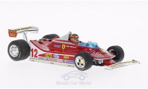Ferrari 312 T4 1/43 Brumm T4 No.12 GP Frankreich 1979 mit Fahrerfigur G.Villeneuve diecast model cars